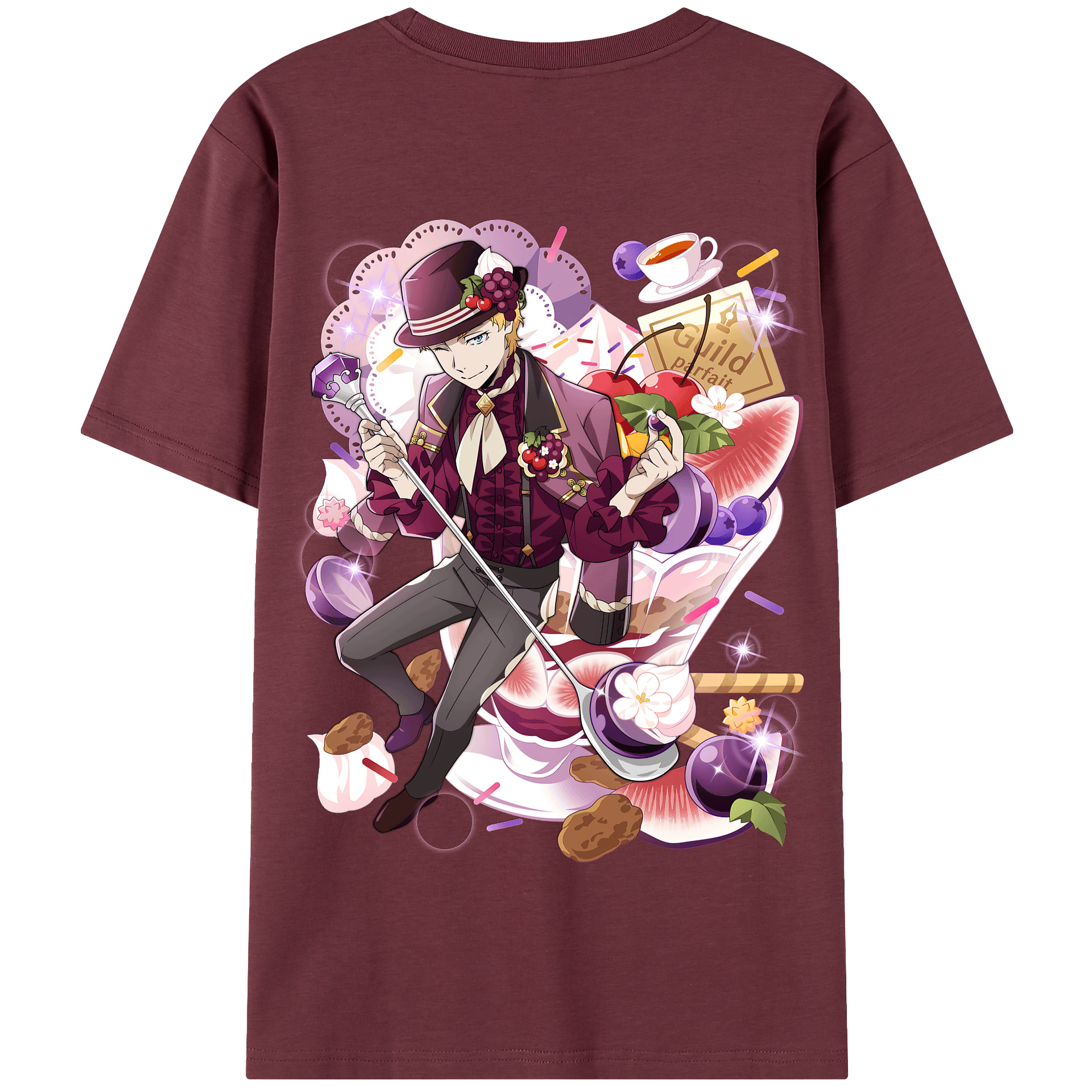 （画像用） 文豪ストレイドッグス Bungo Stray Dogs 綿100％半袖Tシャツ（背面プリント）